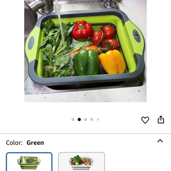 Collapsible Cutting Board Drain Basket, Portable Multi-Function Chopping Board - Picture 4 of 10
